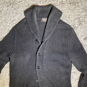 RALPH LAUREN RRL KNIT SHAWL COLLAR CARDIGAN - SIZE SMALL/MEDIUM